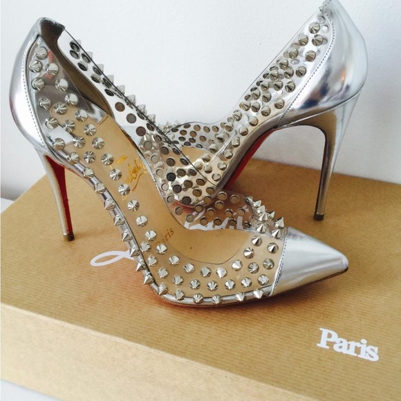 Christian Louboutin Shoes - Christian Louboutin clear spike heels